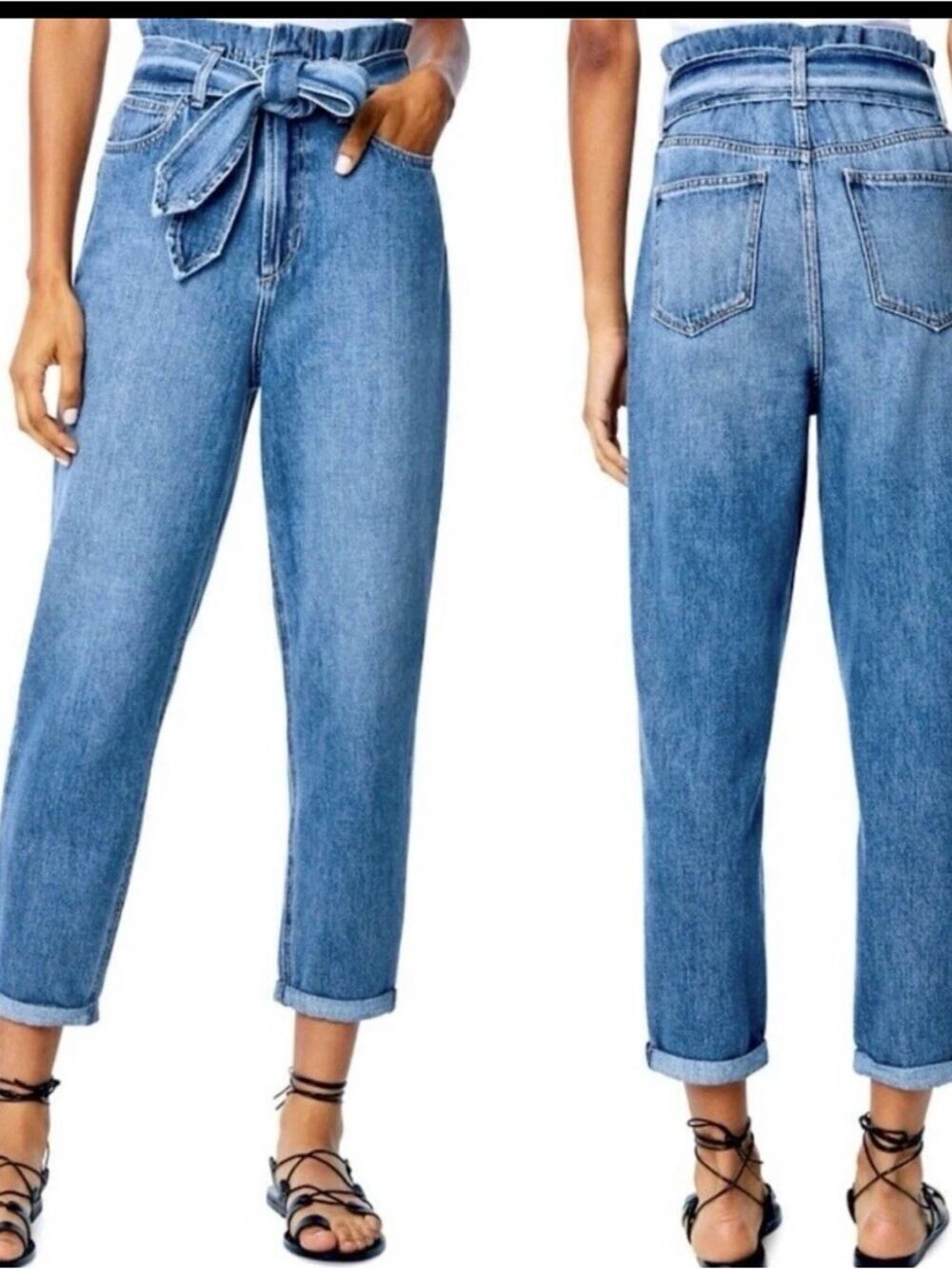 Joe’s Jeans Brinkley Paperbag Jeans Size 27 High Rise EUC- Belt not included